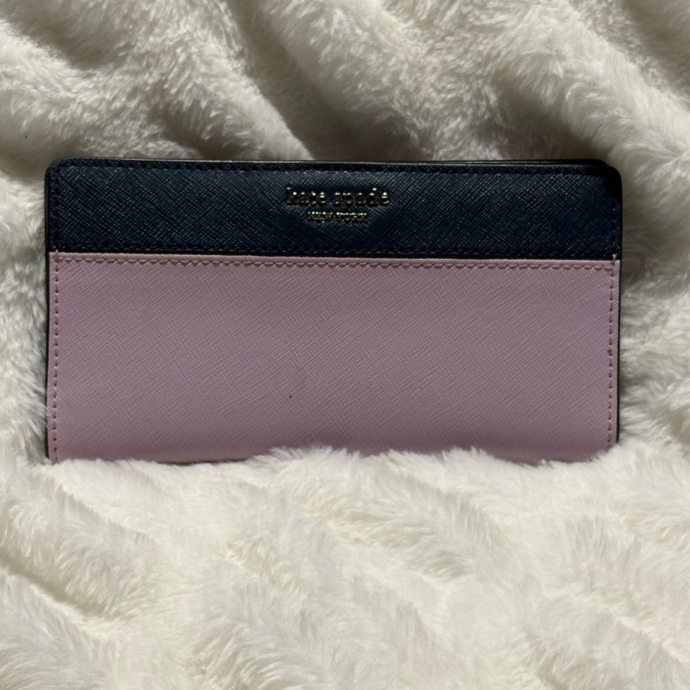Kate Spade Blue and Lavender Wallet